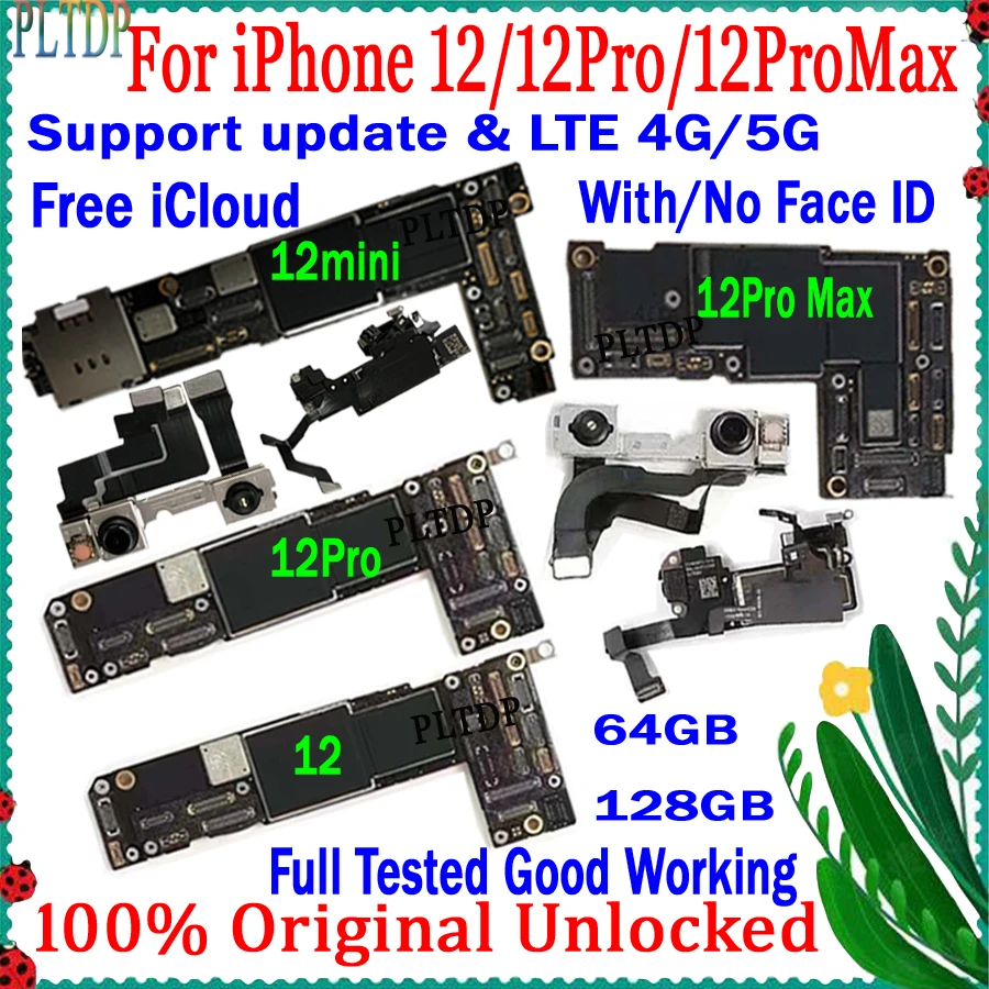 Материнская плата No icloud для iPhone 11 Pro Max/12 Max оригинальная разблокированная 100%