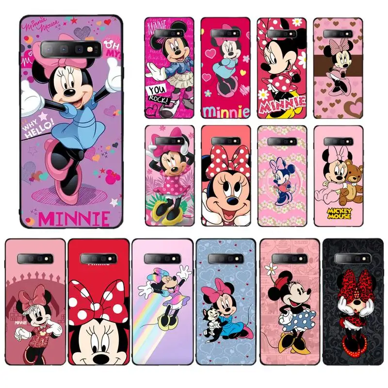 

Disney Minnie Mouse Phone Case for Samsung S10 21 20 9 8 plus lite S20 UlTRA 7edge