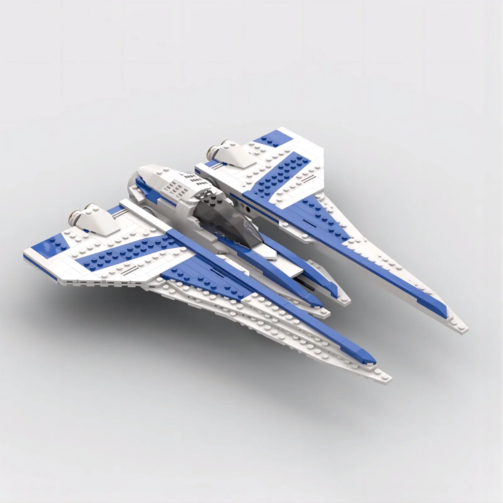 

MOC Mandalo fighter Kom'rk creative technology brick assembly Toy model children Christmas gift universe