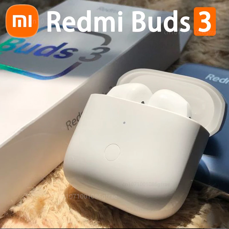 

Xiaomi Redmi Buds 3 TWS Wireless Bluetooth Earphone Dual Noise Cancellation Earbuds Water Resistant Headphones With Earphone Box