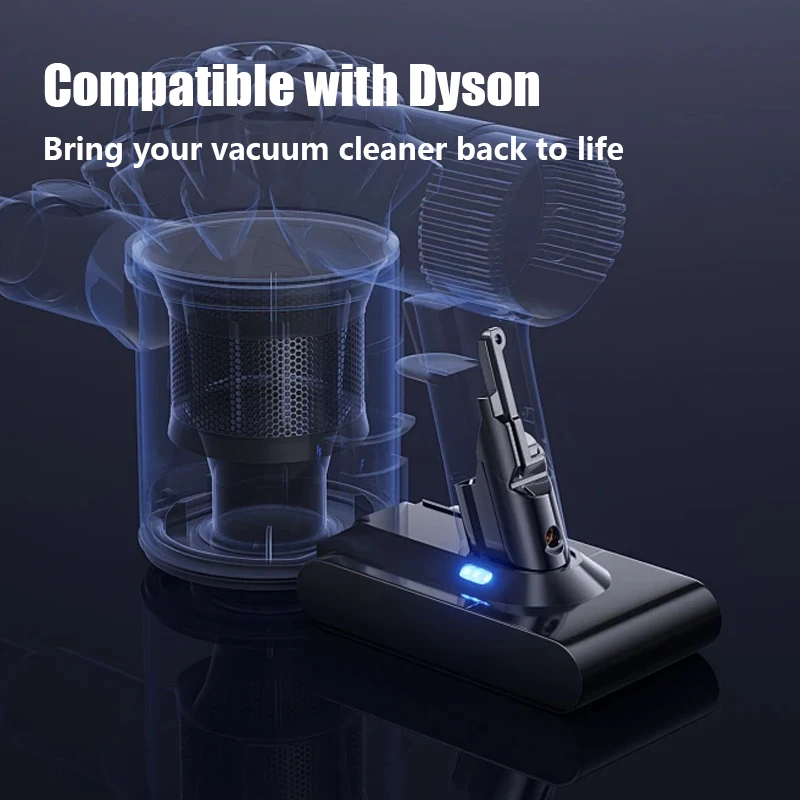 Фото Аккумулятор Noya Ray для пылесосов Dyson V6, V7, V8, V10, DC62, DC58, DC31, Animal, Absolute, Fluffy, беспроводных пылесосов. №5