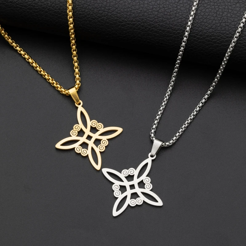 

Stainless Steel Simple Witch's Irish Knot Necklace Infinity Witch Jewelry Women's Charm Casual Charm Jewelry Gift