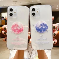beautiful blue planet phone case for iphone13 12 11 pro max mini xr xs x 6 6s 7 8 plus clear silicone soft case free shipping