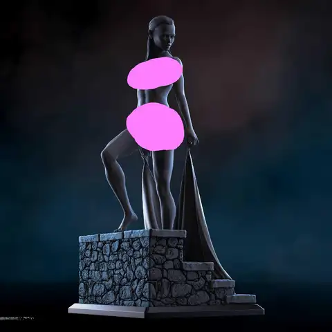Аниме фигурка красота полоска голая 90 мм общая высота миниатюры GK смолы модель комплект в разобранном виде диорама неокрашенная статуэтка ...