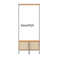 cxh design floor standing clothes rack bedroom wooden storage storage rack modern movable hanger
