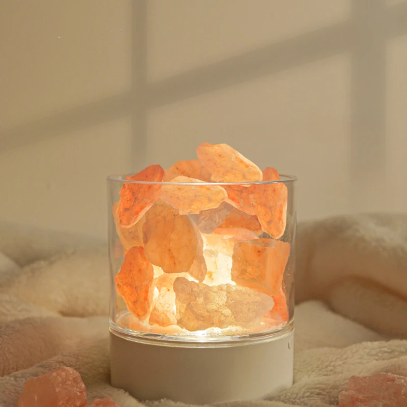 

Ночсветильник с кристаллами и солью для ароматерапии, USB-ночсветильник, настольная лампа, прикроватная лампа для спальни, роскошное украшен...