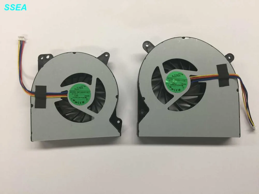 

SSEA New CPU GPU Fan Left Right For Asus G750 G750JW G750J CPU GPU Cooling Fan 14mm Thick