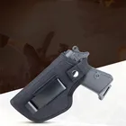 1 шт. универсальная тактическая кобура для пистолета Скрытая переноска кобура на ремень металлический зажим IWB OWB кобура для пистолета страйкбольный Пистолет Чехол поясная сумка