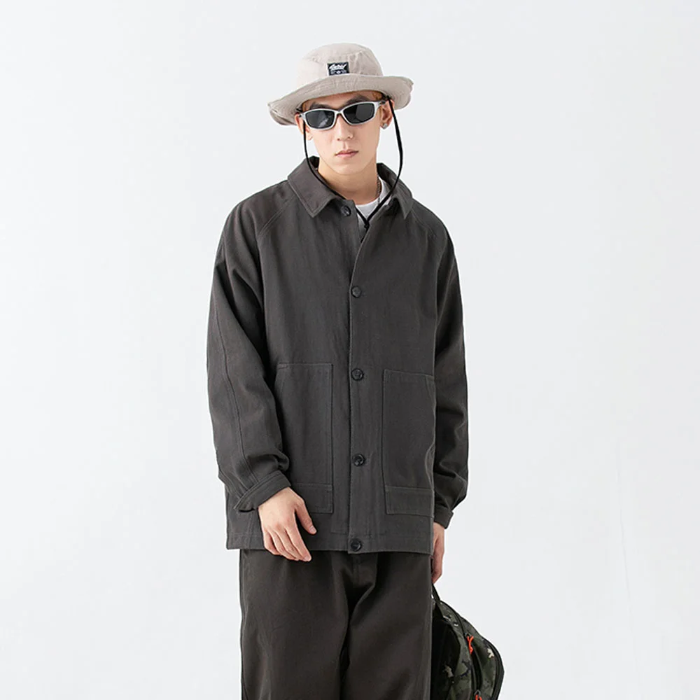 

Japan Men Streetwear Amekaji Fashion Outdoor Loose Causal Vintage Cargo Jacket Overcoat Women Male Coat Cityboy Outerwear