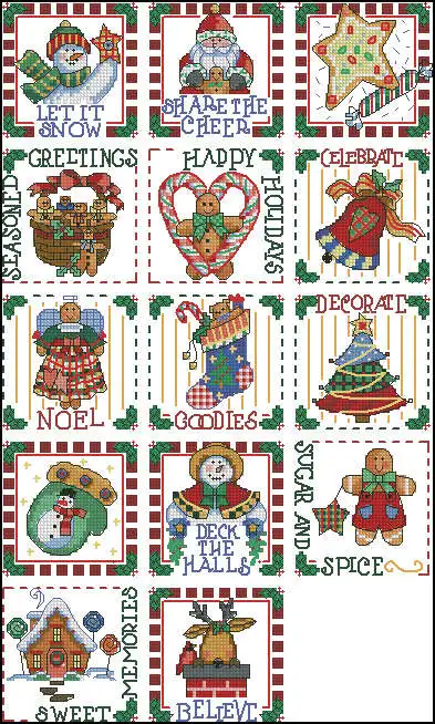 

dim 08658 Christmas Charm 1-33-49 Cross Stitch Kit Packages Counted Cross-Stitching Kits Cross stich unPainting Set