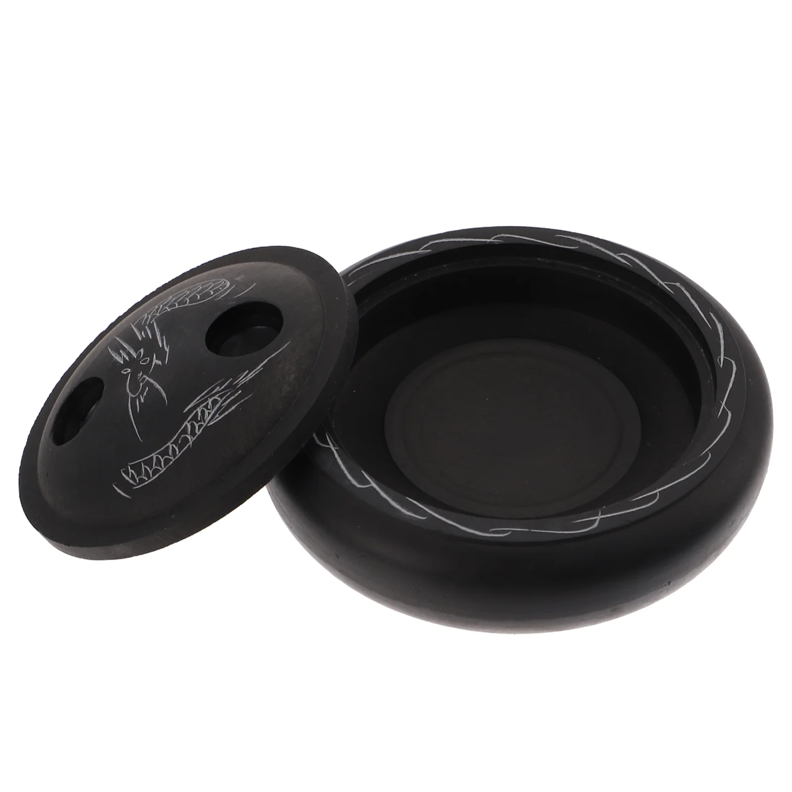 

Household Chinese Inkstone Professional Calligraphy Inkstone Convenient Round Inkstone