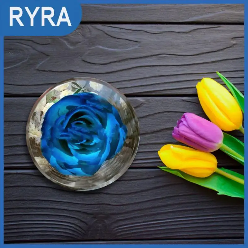 

Forever Rose Artificial Flowers Eternal Flower Glass Cover Valentine's Day Dried Flowers Valentine Wedding Decoration Gifts
