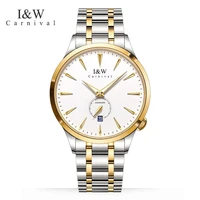 2022 iw carnival brand business watch men fashion automatic mechanical watch luxury waterproof luminous clock relogio masculino