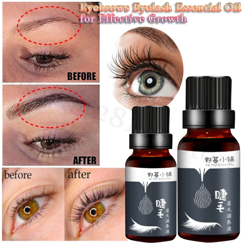 

Hair Growth Eyelash Enhancer Longer Thick Eyelash Nourishing Essence Effective Growth Eyebrows Eyelash Care Essence