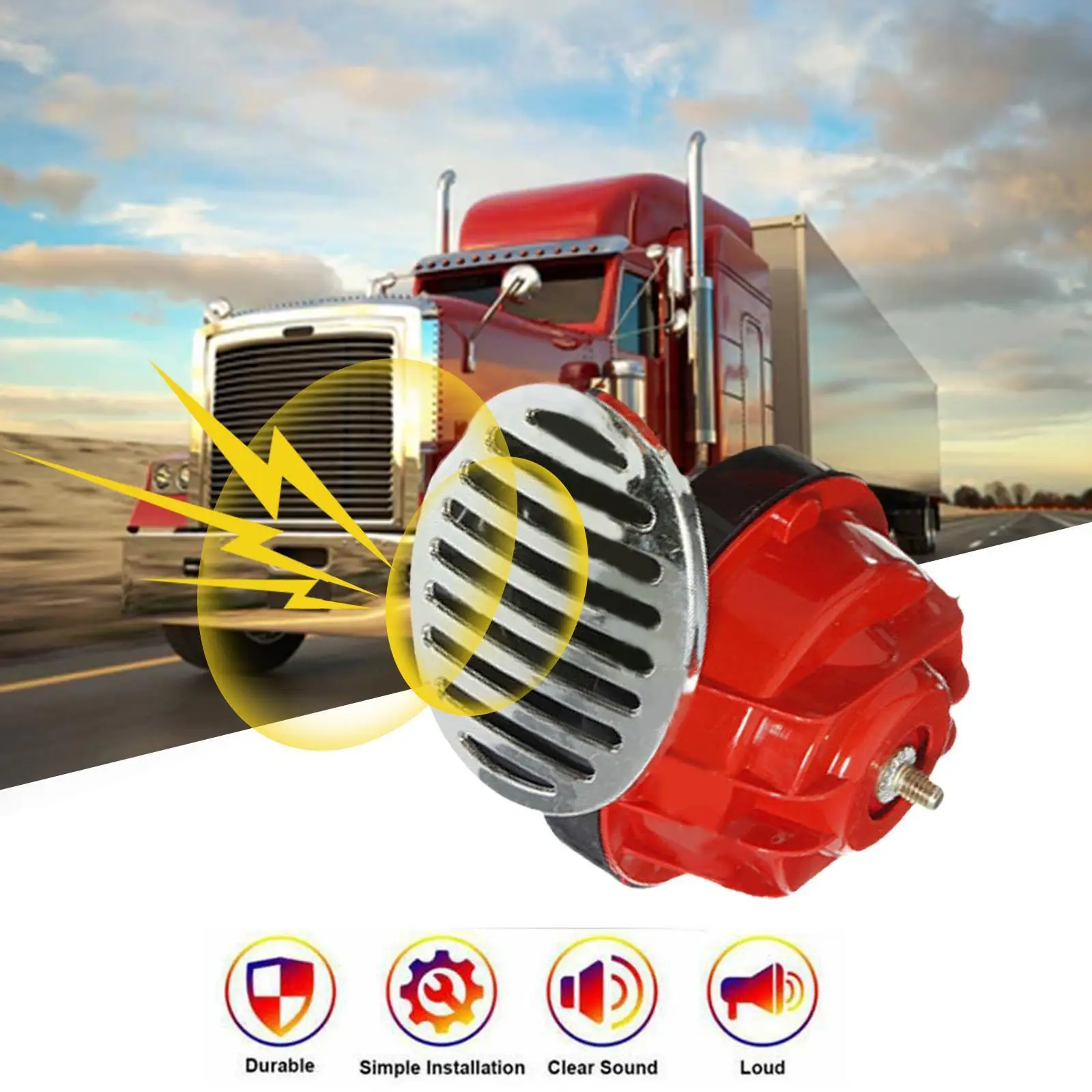 

New 300db Super Train Horn For 12V Power Supplies Car-boat Motorcycles Automotive Loudspeaker Car Speaker Sound Signal Z6P5