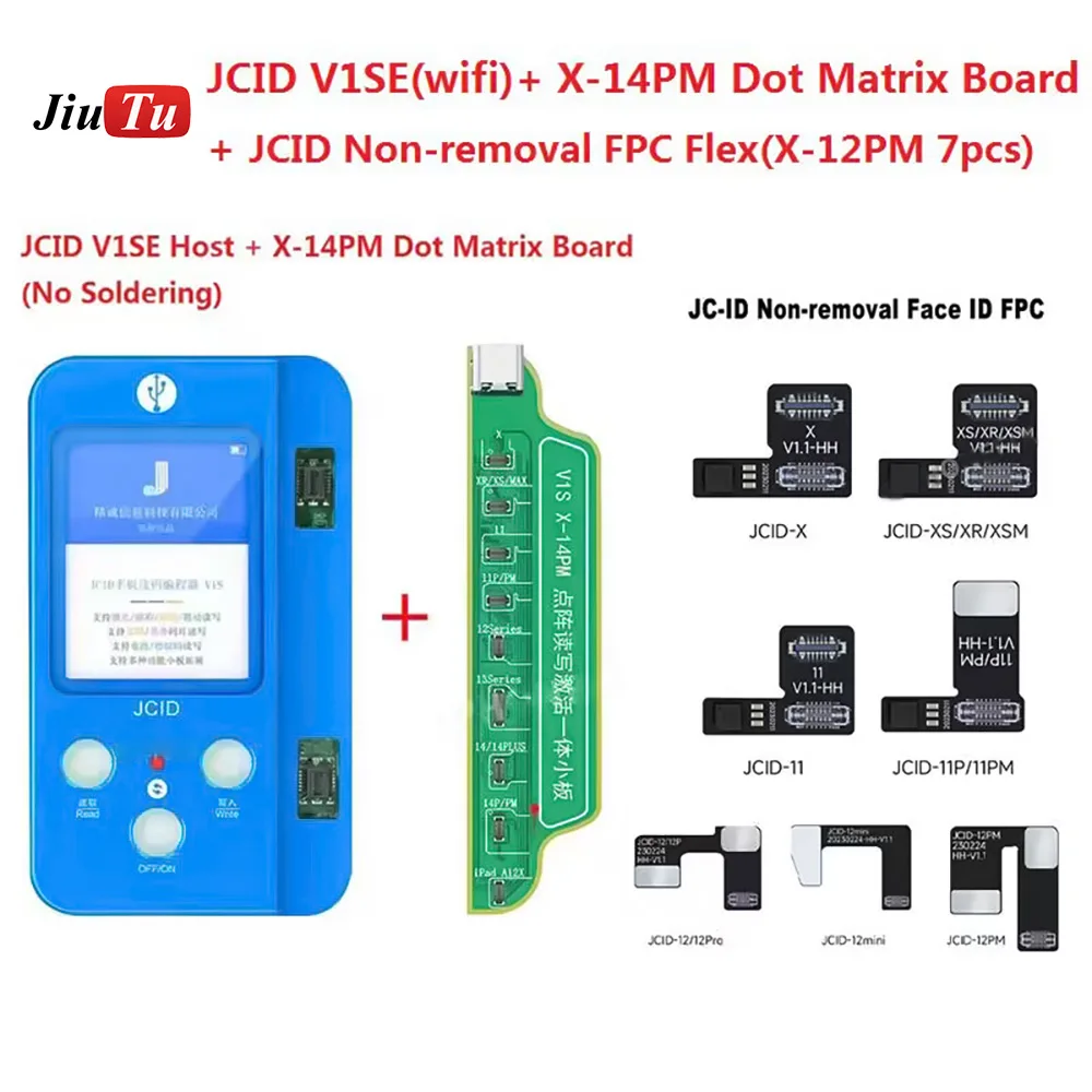 

JC V1SE Dot Projector Flex for iPhone13/13mini/13pro/13PM X/XS/XR/XSMAX/11/12 JC Face ID Repair Dot Matrix Flex Cable Programmer