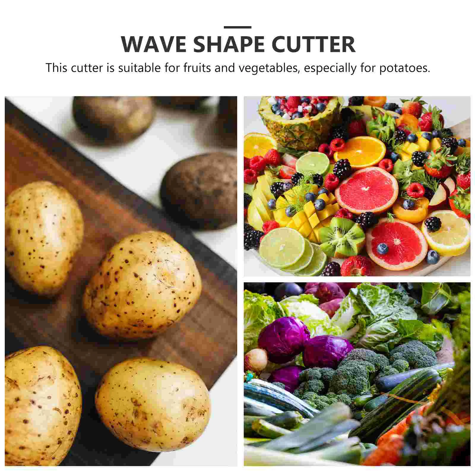 Кухонный инструмент для резки картофеля волнистый нож |