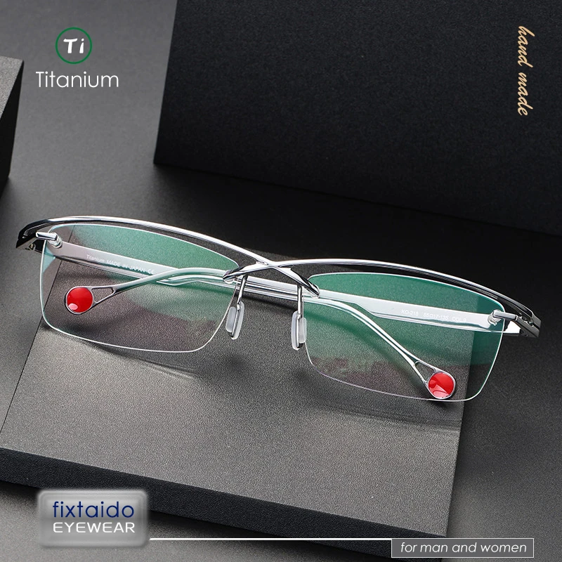 Плавающая оправа для бровей из чистого титана очки такой же дизайн как Ken Okuyama