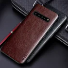 Чехол для Samsung Galaxy S10 Plus S10E S10 Lite 5G coque, роскошный кожаный деловой однотонный чехол для samsung galaxy s10, чехол