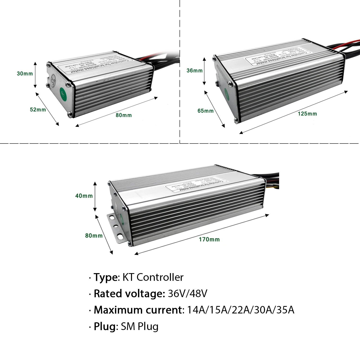 Контроллер KT Ebike 36 В 48 15 А ЖК-дисплей со светодиодной подсветкой Kunteng Lcd3 LCD8H LCD7