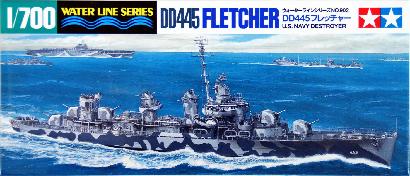 

Tamiya 31902 1/700 Scale Model Kit WWII U.S Navy USS Destroyer DD-445 Fletcher