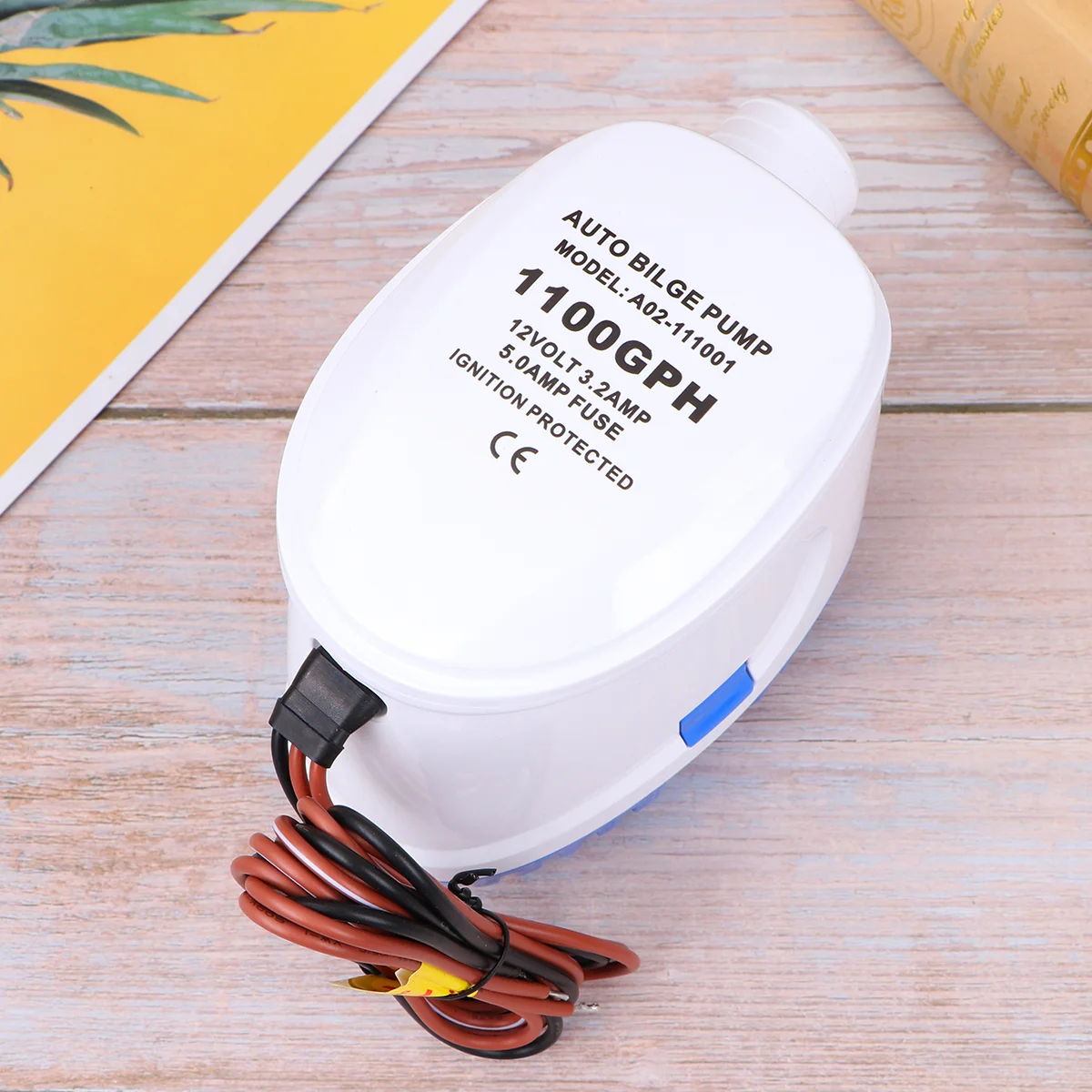 

12V 1100GPH Boat Marine Automatic Submersible Auto Switch Bilge Water Pump for Caravan Camping Marine Fishing Boat Small