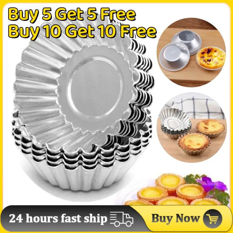 

1/10/20 шт., многоразовая Форма для кексов из алюминиевого сплава