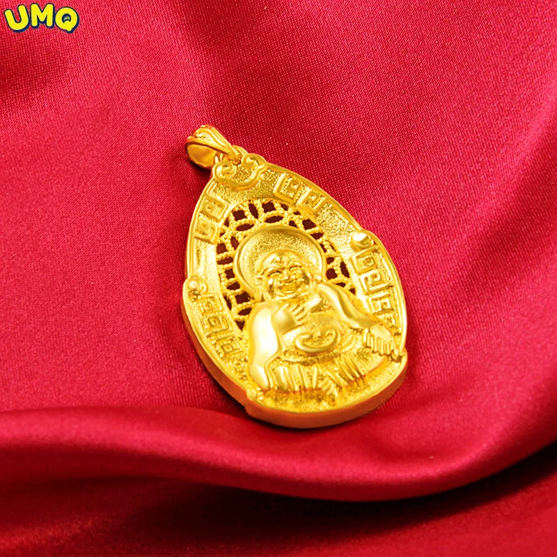 

Ожерелье из настоящего 24-каратного золота, подвеска в виде Будды жизни, 12 знаков зодиака, овечка тататагагата, обезьяна, мужские и женские ож...