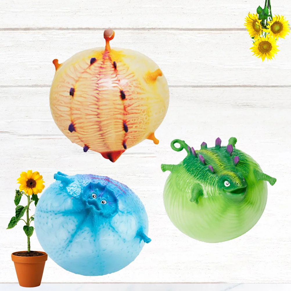 

3PCS TPR Animal Vent Inflatable Cartoon for Kids Child Adults Playing Random Color Style