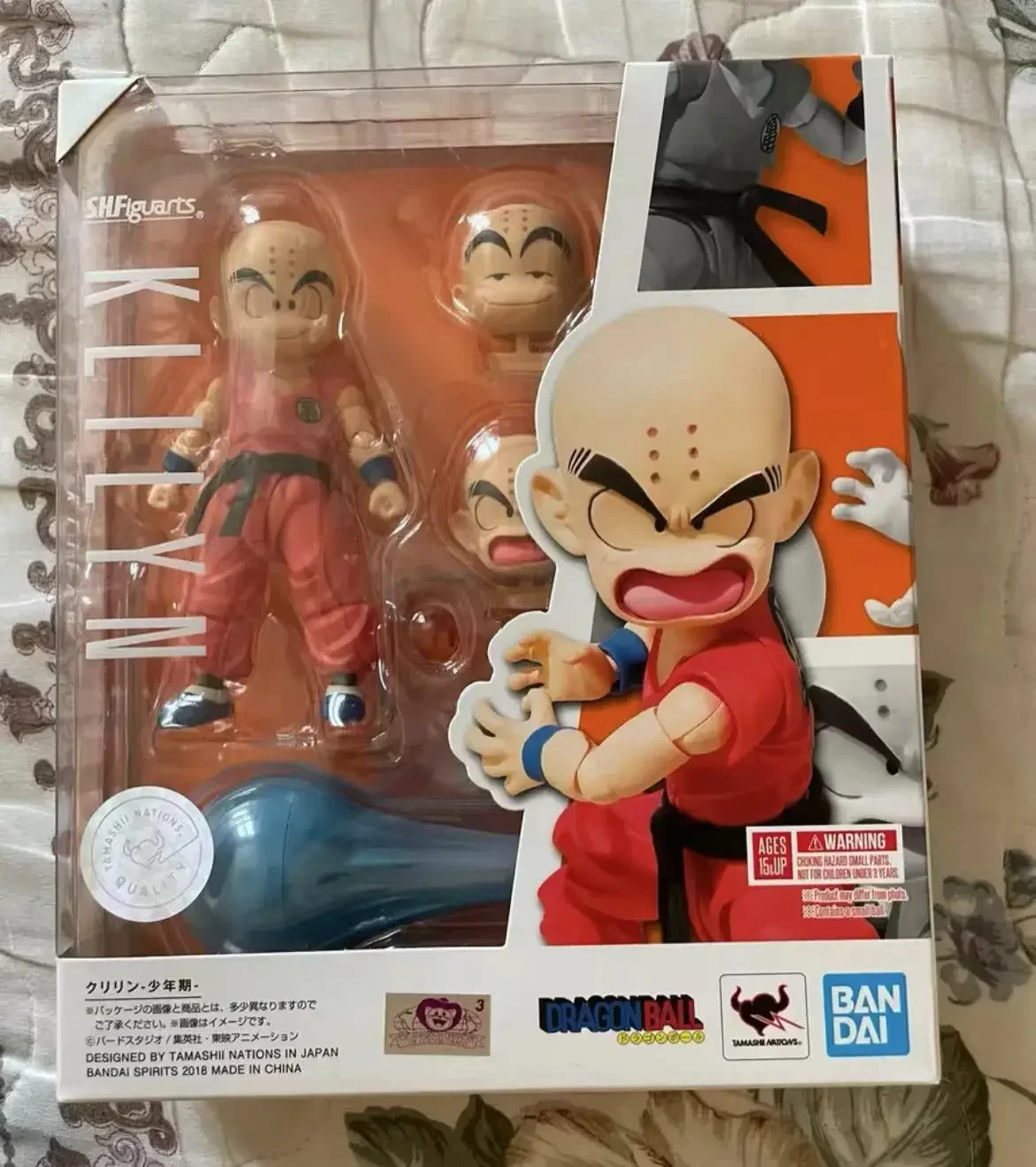 100% оригинальные Bandai Dragon Ball Sh Figuarts Shf Klilyn Krillin фигурки героев аниме-модель игрушки