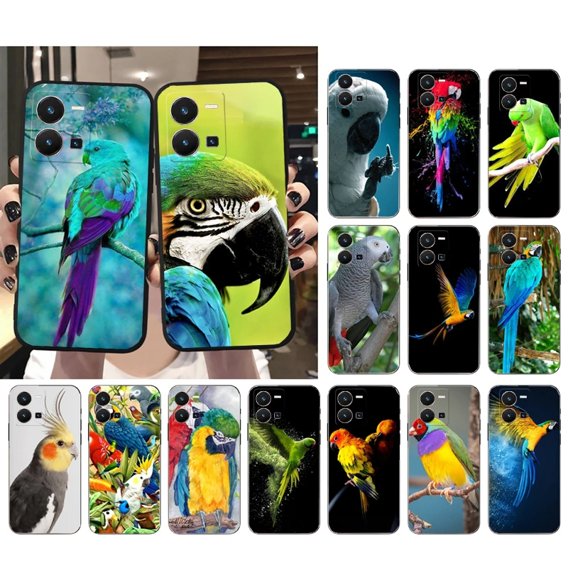 

Parrot Bird Macaw Phone Case For VIVO Y53S Y33S Y11S Y31 Y21 Y70 Y20 Y21S Y72 Y55 Y76 Y51 Y01 V23E V21 V23 V21E Case