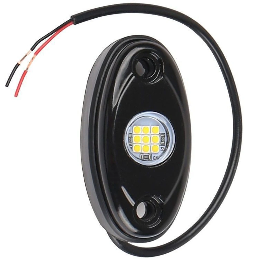 1 пара желто-белых светодиодных мини-светильников для внедорожников 9 Вт подходит