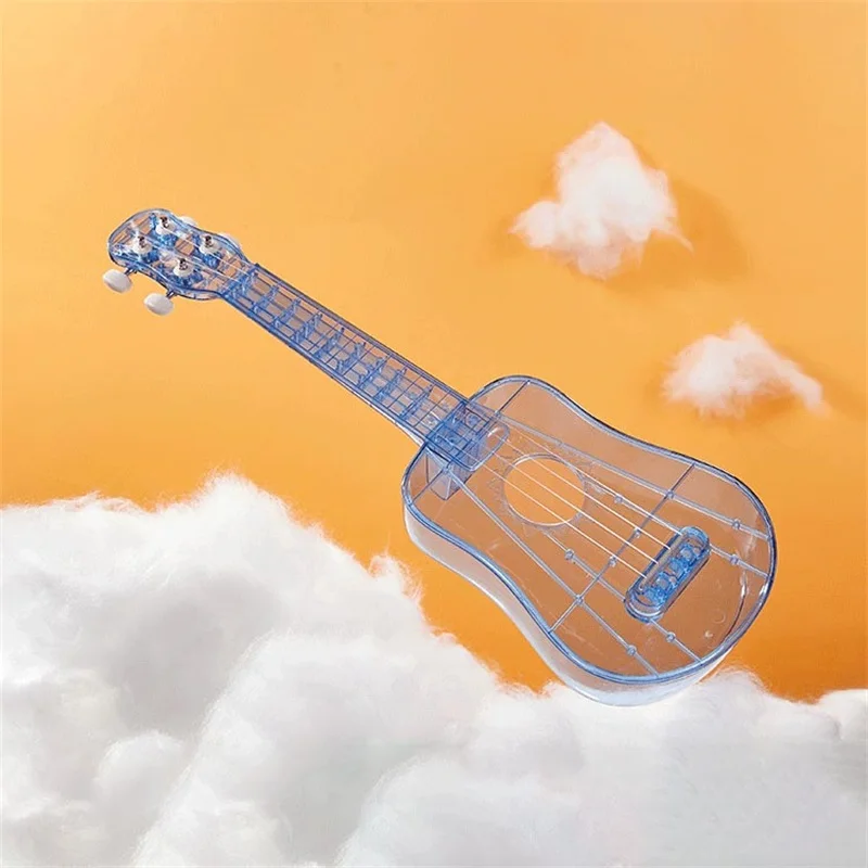 21 Inch Ukulele 4 Strings Music Development ABS Portable Transparent Mini Guitar Musical Instrument For Beginner Children's Gift enlarge