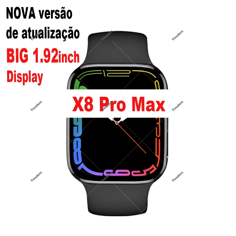 

Big X8 Pro Max Smart Watch Upgrate Version 1.92inch BT Call Heart Rate IWO 13 Series 7 Men Woman X8 PRO MAX Relojes Inteligentes