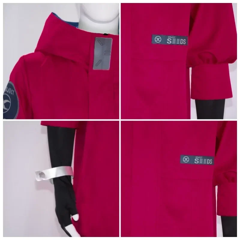 Аниме Vash The Stampede Косплей Trigun Костюм Красная Униформа Одежда Очки Парик Хэллоуин