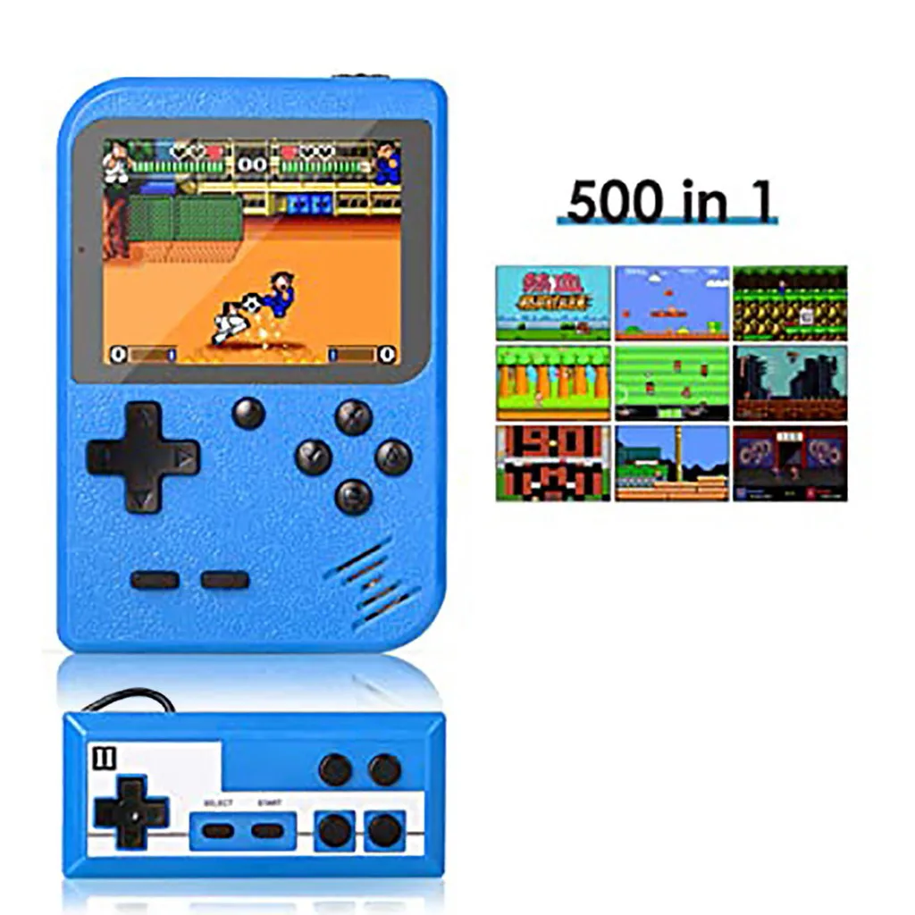 2022 NEW Retro Portable Mini Handheld Video Game Console Color LCD Kids Player Built-in 500 games |