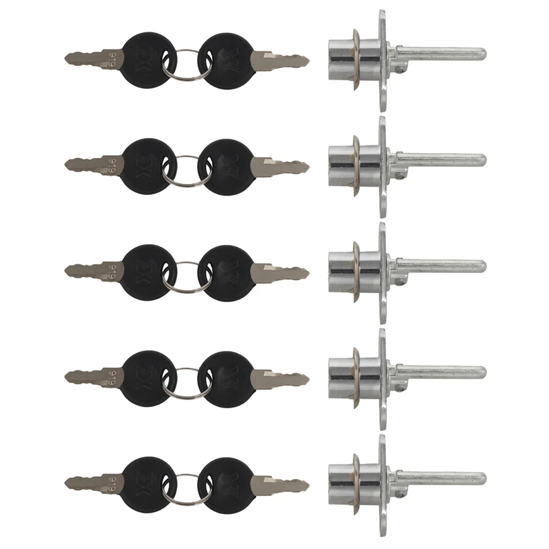 

5X цинковый сплав, компьютер, шкаф, почтовый ящик, выдвижной ящик, замок с ключами, серебристый