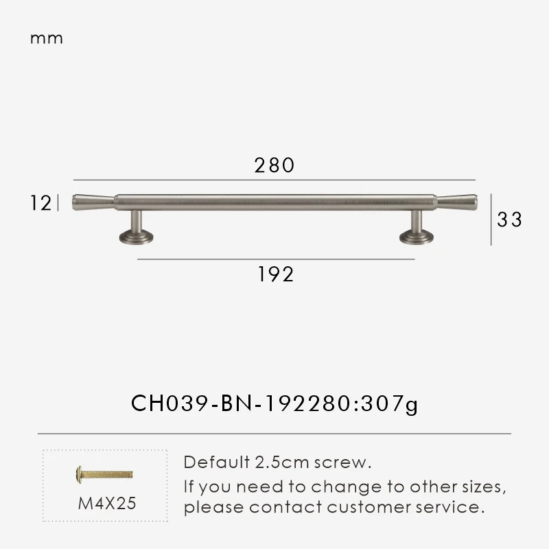 

Ручки для шкафов Nurlin латунь матовый серебристый