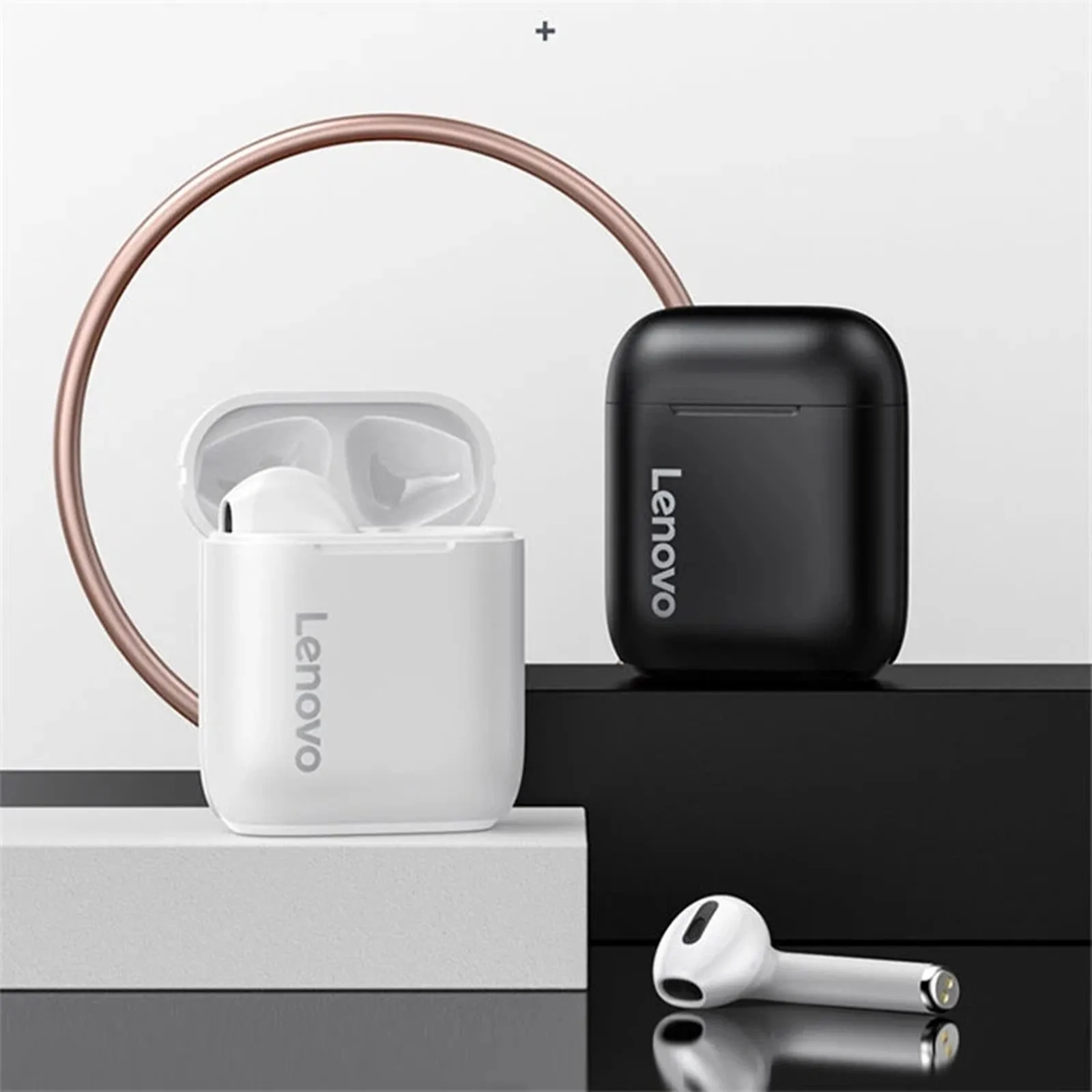 

Lenovo LP2 bluetooth 5.0 Earphone HiFi Stereo Bass AAC HD Audio Noise Cancelling Headphones with Volume Control on Cord