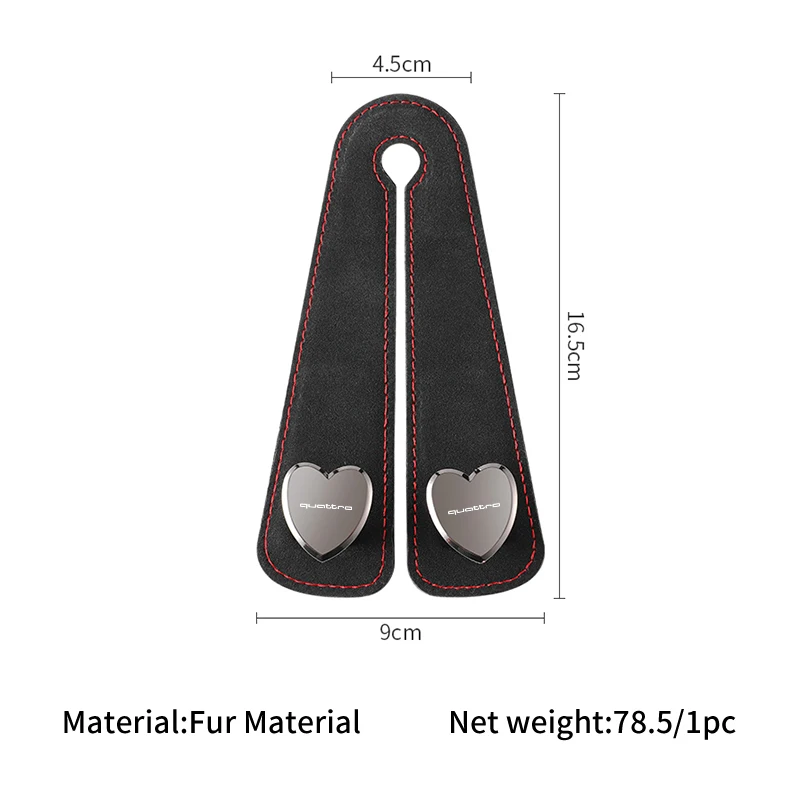 Меховые автомобильные аксессуары на спинку сиденья с двойными крючками для Audi