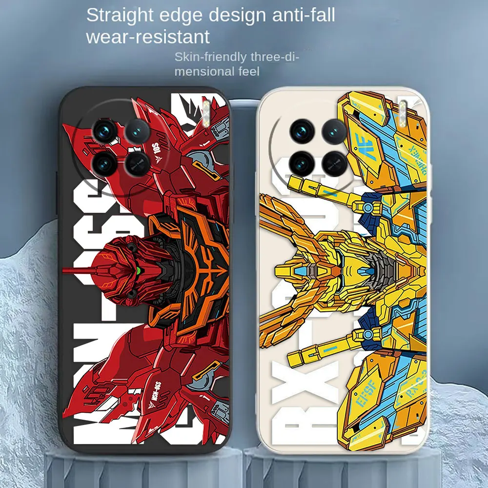 

Solider G-Gundam Phone Case For VIVO X21I X21S X23 X27 X30 X50 X60 X70 X80 X90 5G PRO PLUS Colour Liquid Case Funda Shell Capa