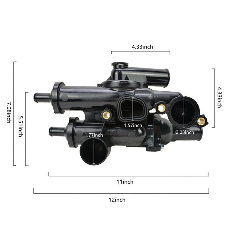 Автомобильный Термостат в сборе термостат для Jeep Compass Patriot Dodge Avenger 2007 л 2008-2017 68003582AB