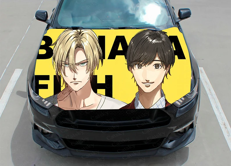 

Anime Banana fish Car Decal Graphics Vinyl decal Cover Pattern Packaging Decal custom DIY design hood engine Decal Stickers