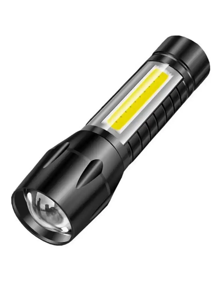 

Portable LED Flashlight 2000LM Mini LED Flashlight COB Torch AA/14500 Adjustable Zoom Focus Torch USB Flash Penlight