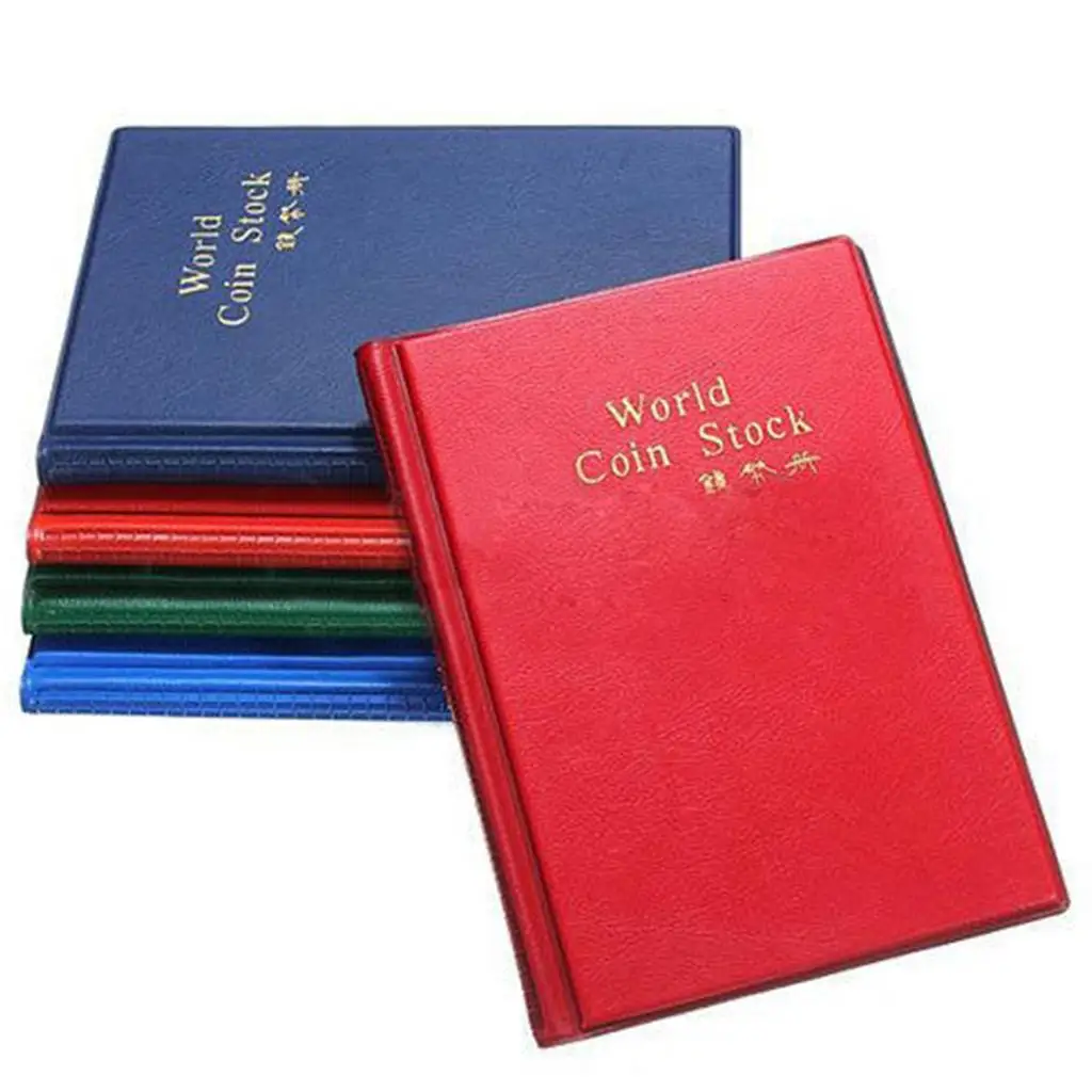 

Hot Sale Pocket Collection Holder 10Pages Album Book Money tokens Storage 120 Coin Adult Children Storage Coin Pocket Bags