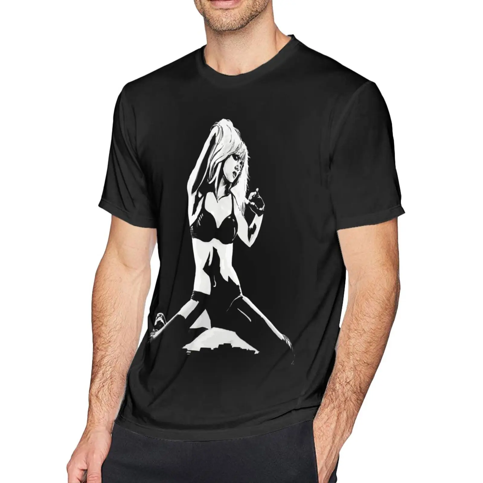 

Футболка мужская хлопковая в стиле гранж с принтом Нэнси