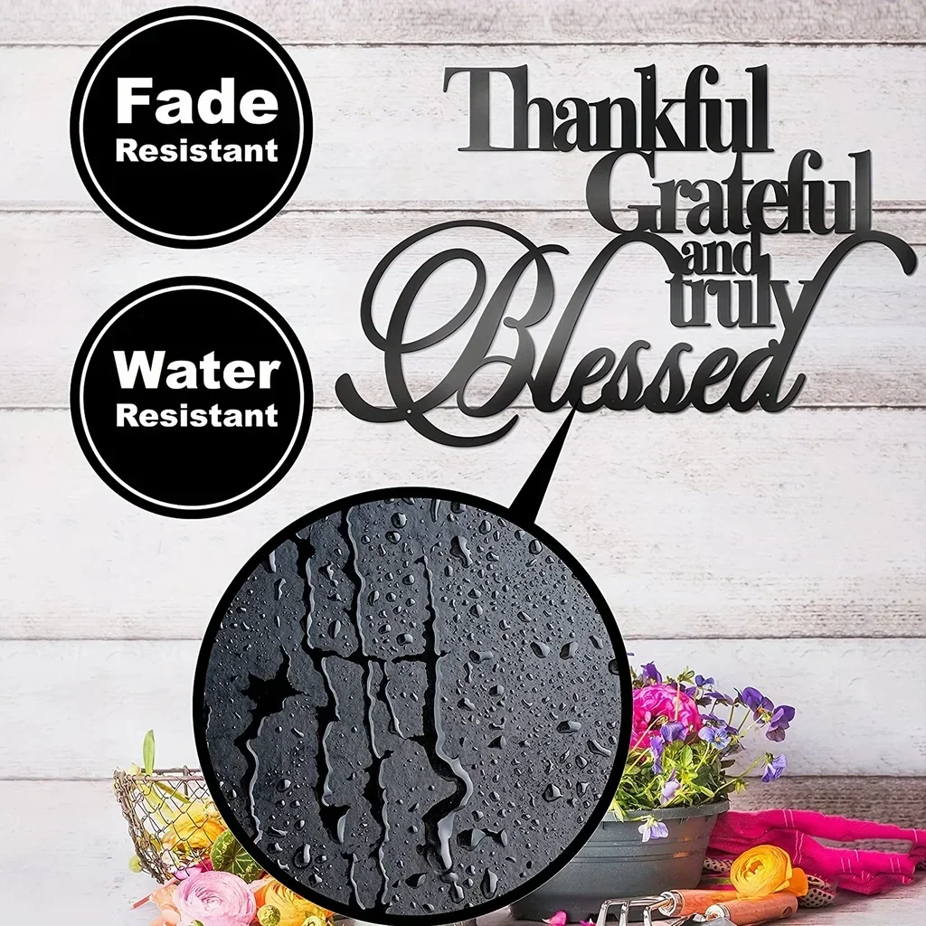 Благодарный Grateful настоятельно благословенный металлический знак