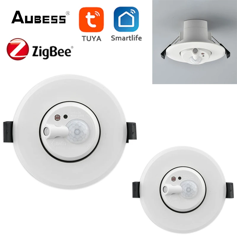 

Смарт-датчик движения Tuya ZigBee, потолочный светильник для умного дома, датчик присутствия человека, система безопасности