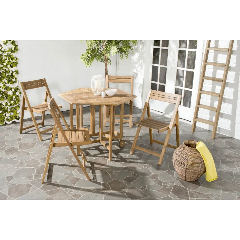 

Safavieh Kerman Acacia Wood 5 Piece Folding Dining Set
