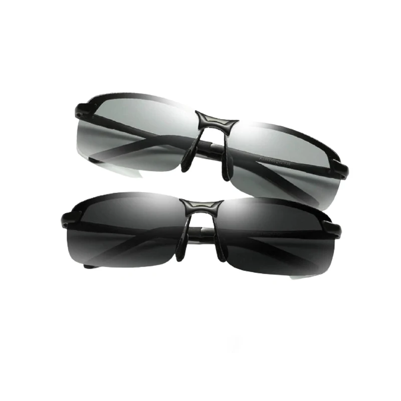 

RoShari Driving Photochromic Sunglasses Men Polarized Chameleon Discoloration Sun Glasses for Men Eyeglasses Gafas De Sol Hombre